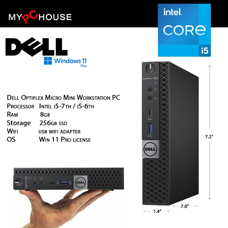 Dell mini PC intel i5-6500T/8GB/256GB SSD/Windows 11 Pro Original