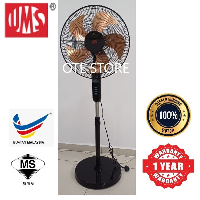 UMS USF-18-H 18 INCH STAND FAN (ALUMINIUM 5 BLADE)(SIRIM) | Shopee Malaysia