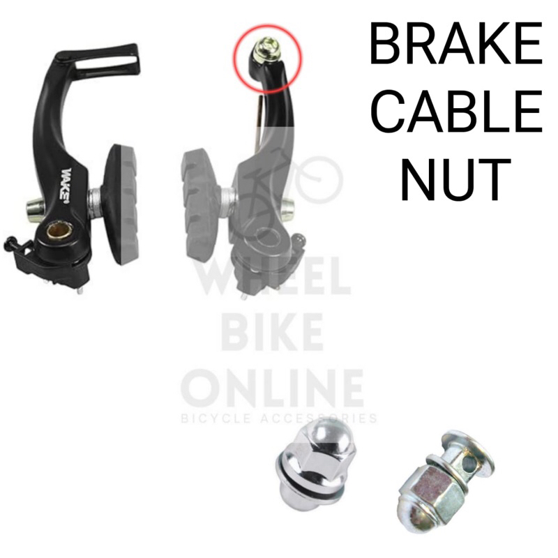 BASIKAL BRAKE CABLE ANCHOR BOLT NUT BICYCLE ANCHOR BRAKE NUT CALIPAR BRAKE CABLE STOPPER BASIKAL V BRAKE Shopee Malaysia