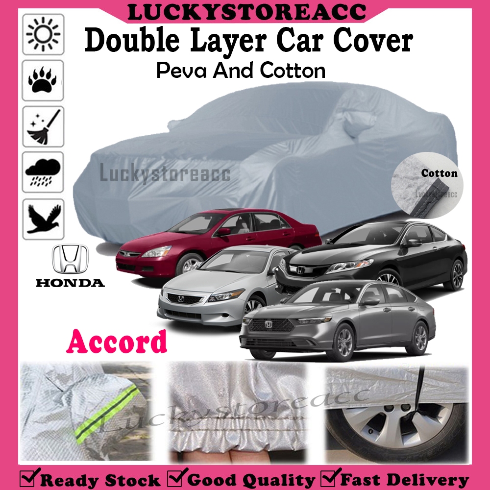 Honda Accord Anti Scratch Double Layer Car Cover PEVA Cotton Selimut Penutup Kereta Sun Rain