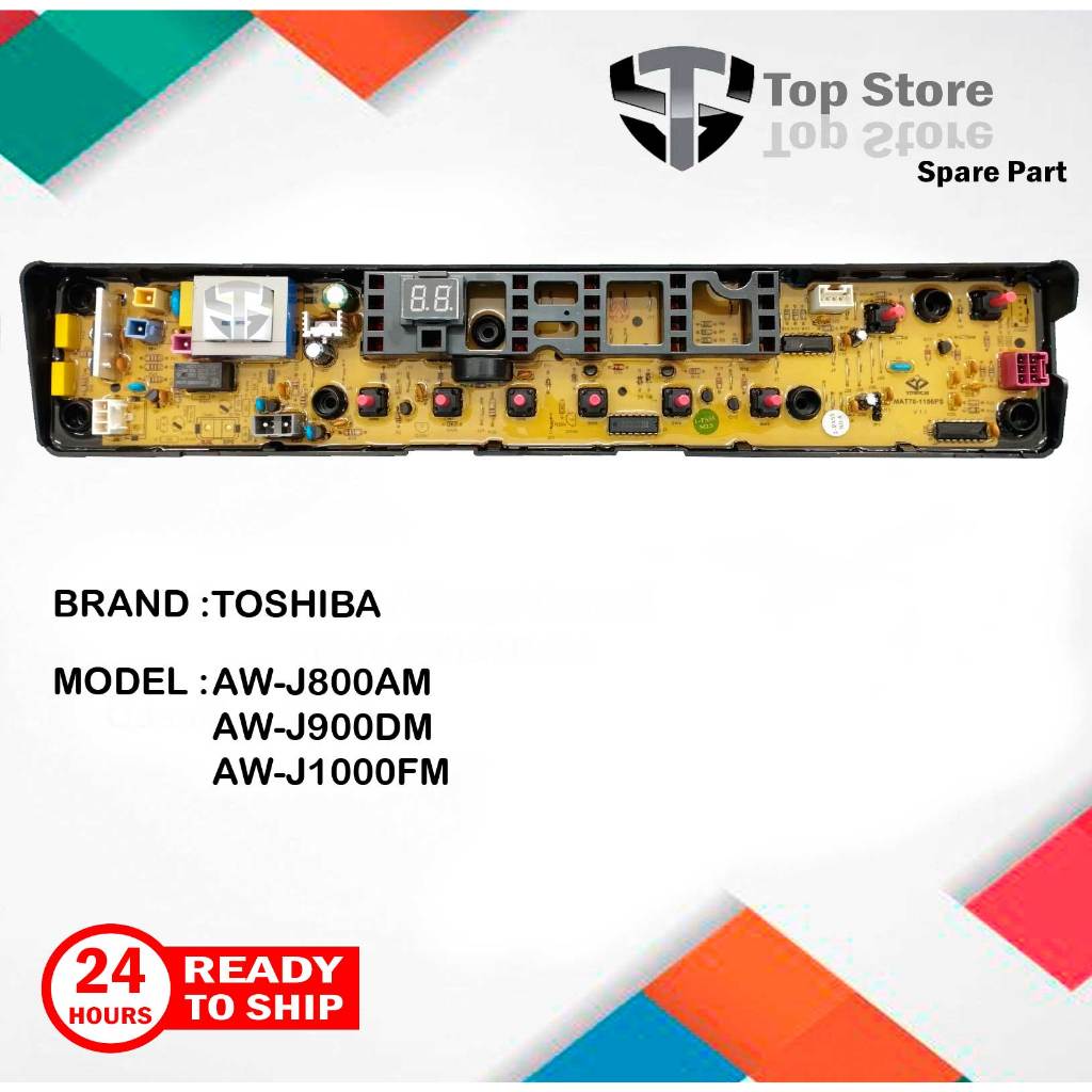 TOSHIBA Washing Machine PCB Control Board model WA-J800AM / AW-J900DM ...