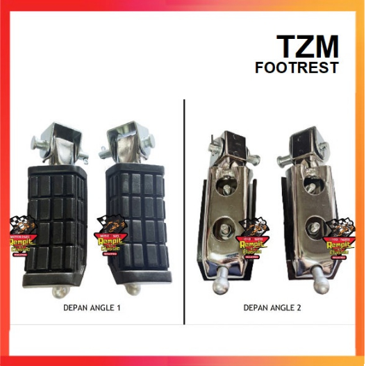 REMPIT Tzm Yamaha Front / Rear Footrest Set (A Class) Pijak Kaki Depan ...