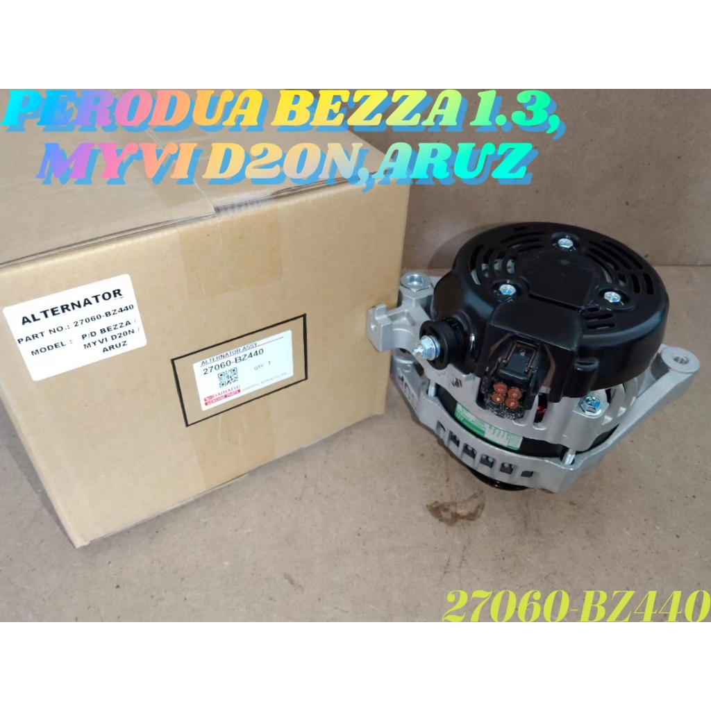 ALTERNATOR PERODUA BEZZA 1.3, MYVI D20N, ARUZ 85A 4PIN 6PK 27060-BZ440 ...