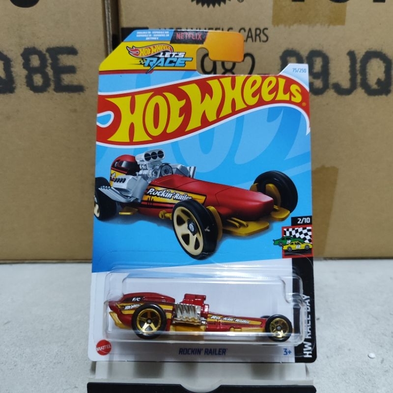 Hot Wheels Rockin Railer Red Shopee Malaysia