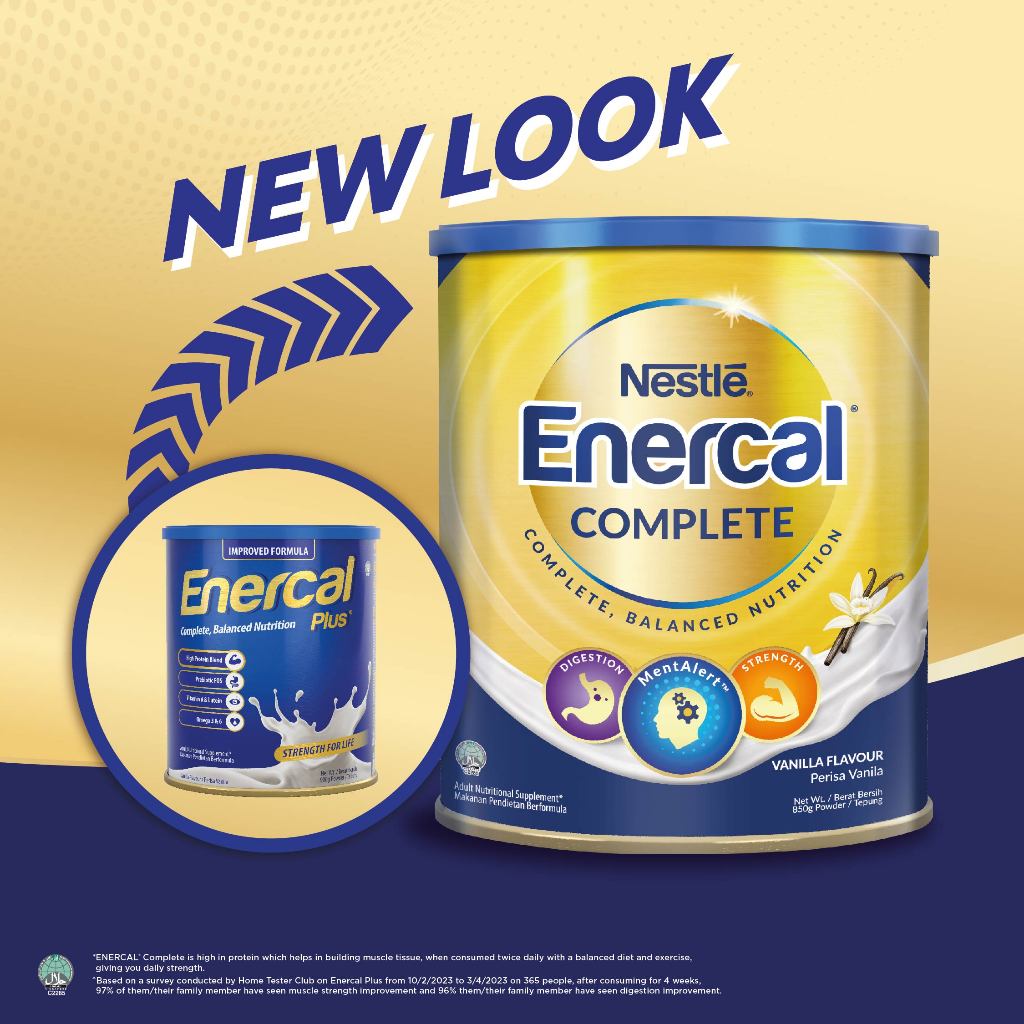 Enercal Complete Milk Formula Powder 850g Adult Complete Nutrition Powder Shopee Malaysia