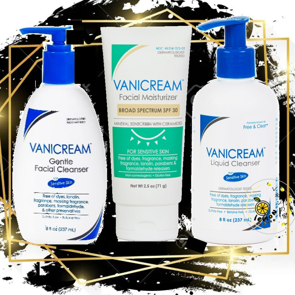 Vanicream Facial Moisturizer Sunscreen Body Wash Gentle Cleanser Free