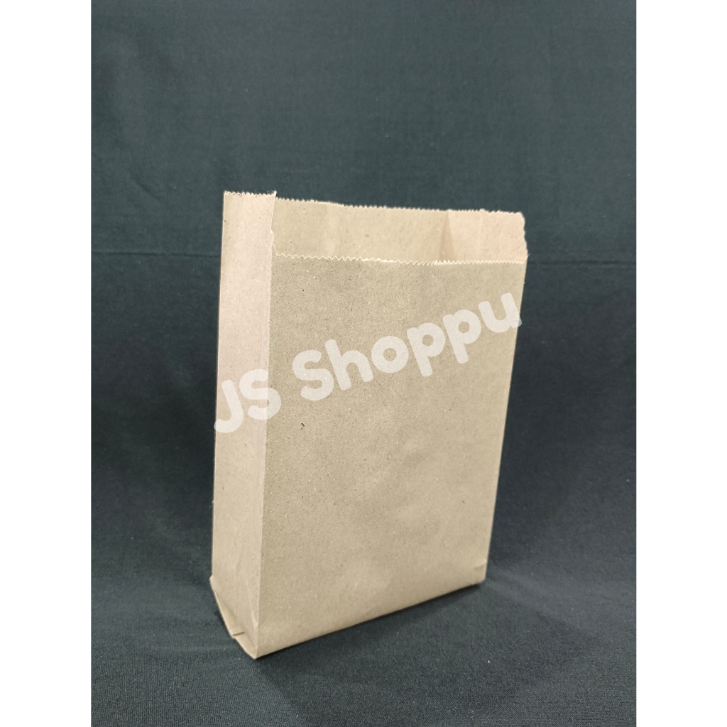 5S Paper Bag Brown White (100pcs±) / Beg Kertas Coklat / Putih ...