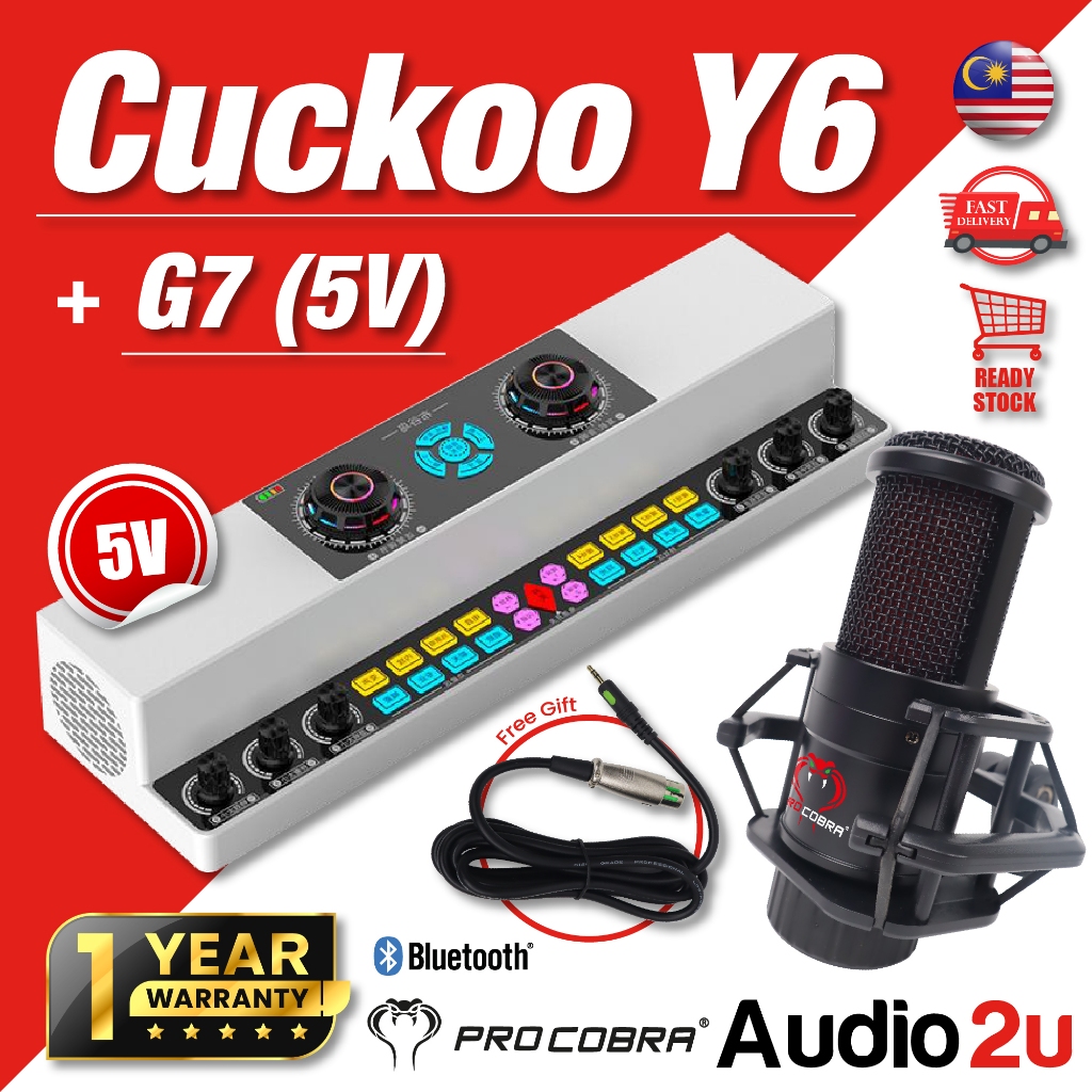 Cuckoo Y6 Sound Card Speaker All In One 布谷鸟Y6音响声卡一体 直播声卡 | Shopee Malaysia