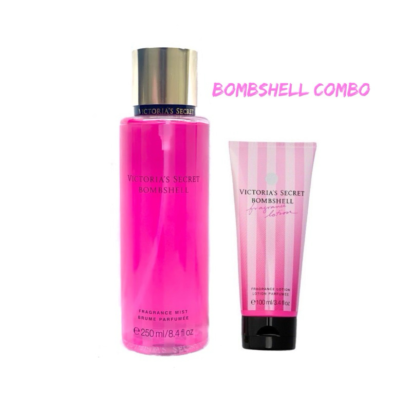 Victoria’s Secret Bombshell Body Mist & Lotion Combo Set 250 & 100 ML ...