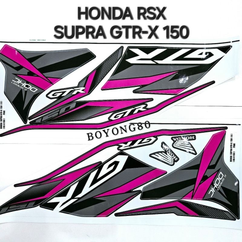 HONDA RSX 150 SUPRA GTR - X ( 6 ) BODY STICKER ( READY STOCK ) | Shopee ...