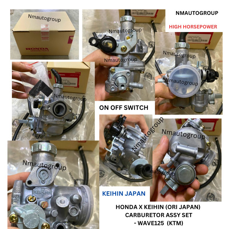 HONDA KEIHIN JAPAN ORI Carb Carburetor Assy Box Screws Set Wave125 (KTM