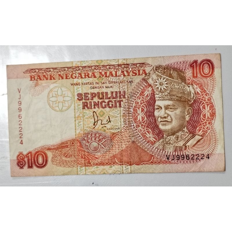 Rm10 or 10 ringgit 6th series siri enam VJ 9962224 VF | Shopee Malaysia