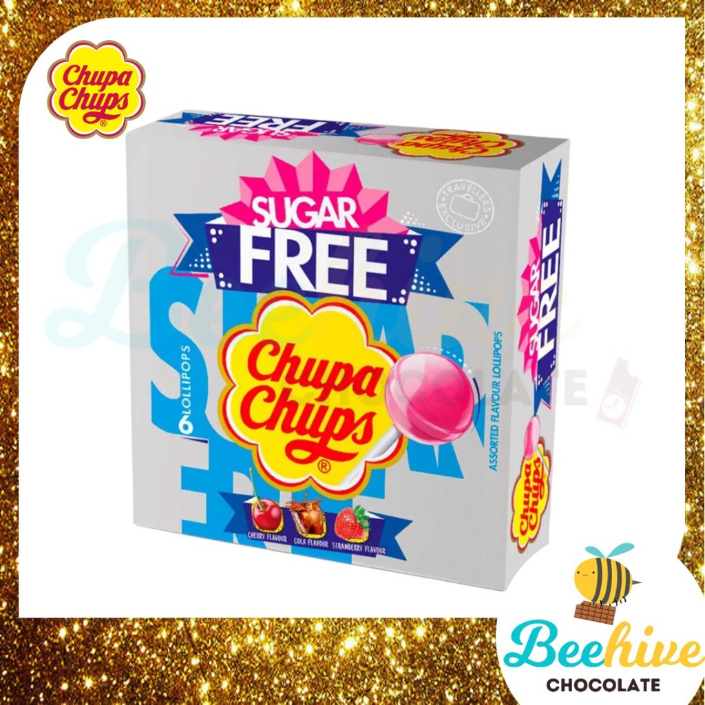thumbnail image 2 of 50 X Chupa Chups Sugar Free Lollies – Assorted Strawberry, Cherry, Cola – Exp 2025 2 of 5