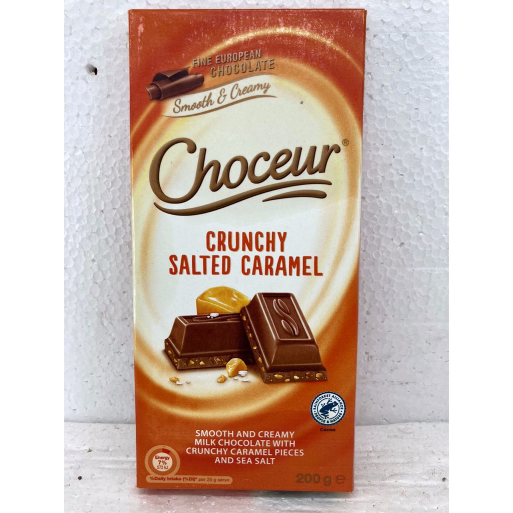 ALDI Choceur Dark Caramel Sea Salt Chocolate Block 200g Shopee Malaysia