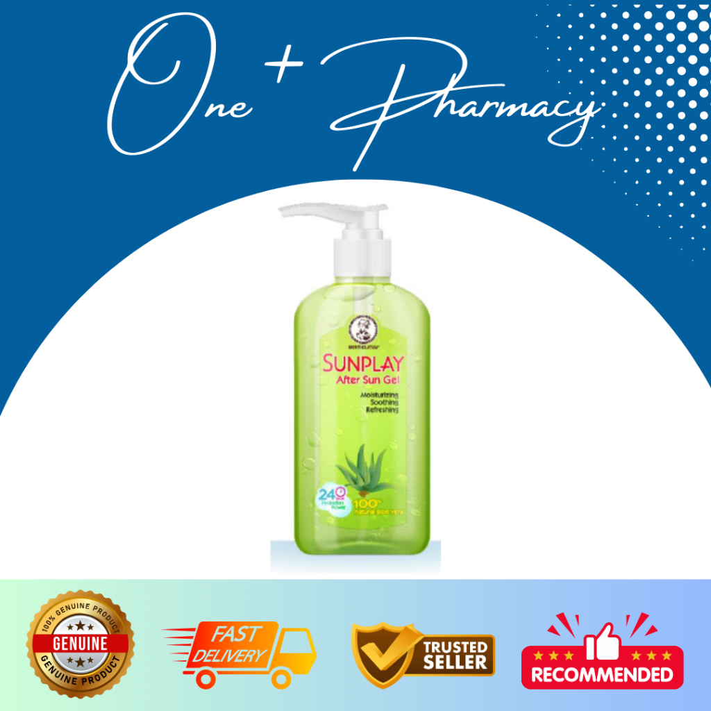 Mentholatum Sunplay After Sun Gel 100 Natural Aloe Vera 200g Shopee