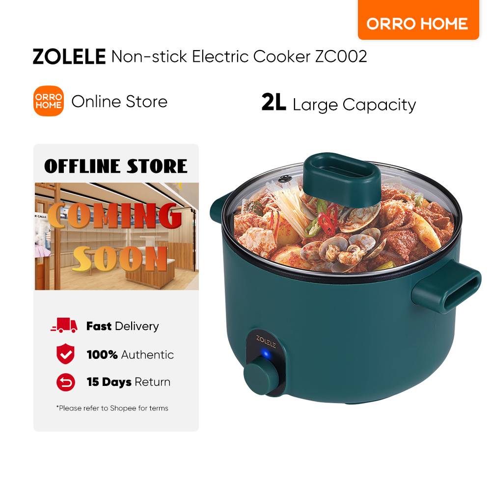 ZOLELE Multifunctional Electric Cooker Pot ZC002 Mini Non Stick Cooker ...