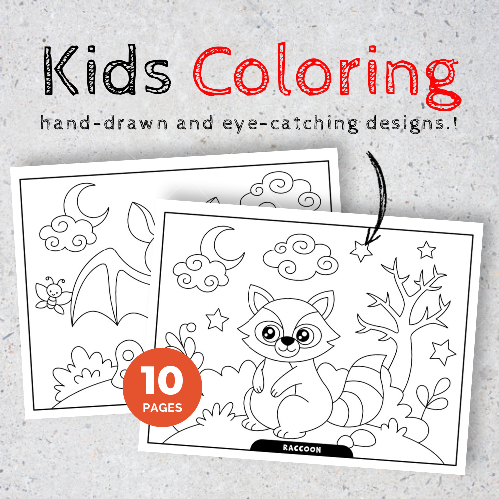 (PDF) Coloring Pages - Wild Animal Coloring Pages for Kids Vol 3 - 10 ...