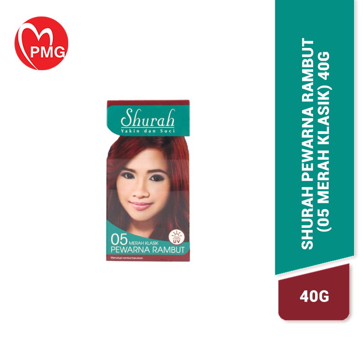 [PMG PHARMACY] Shurah Pewarna Rambut (05 Merah Klasik) 40g | Shopee ...