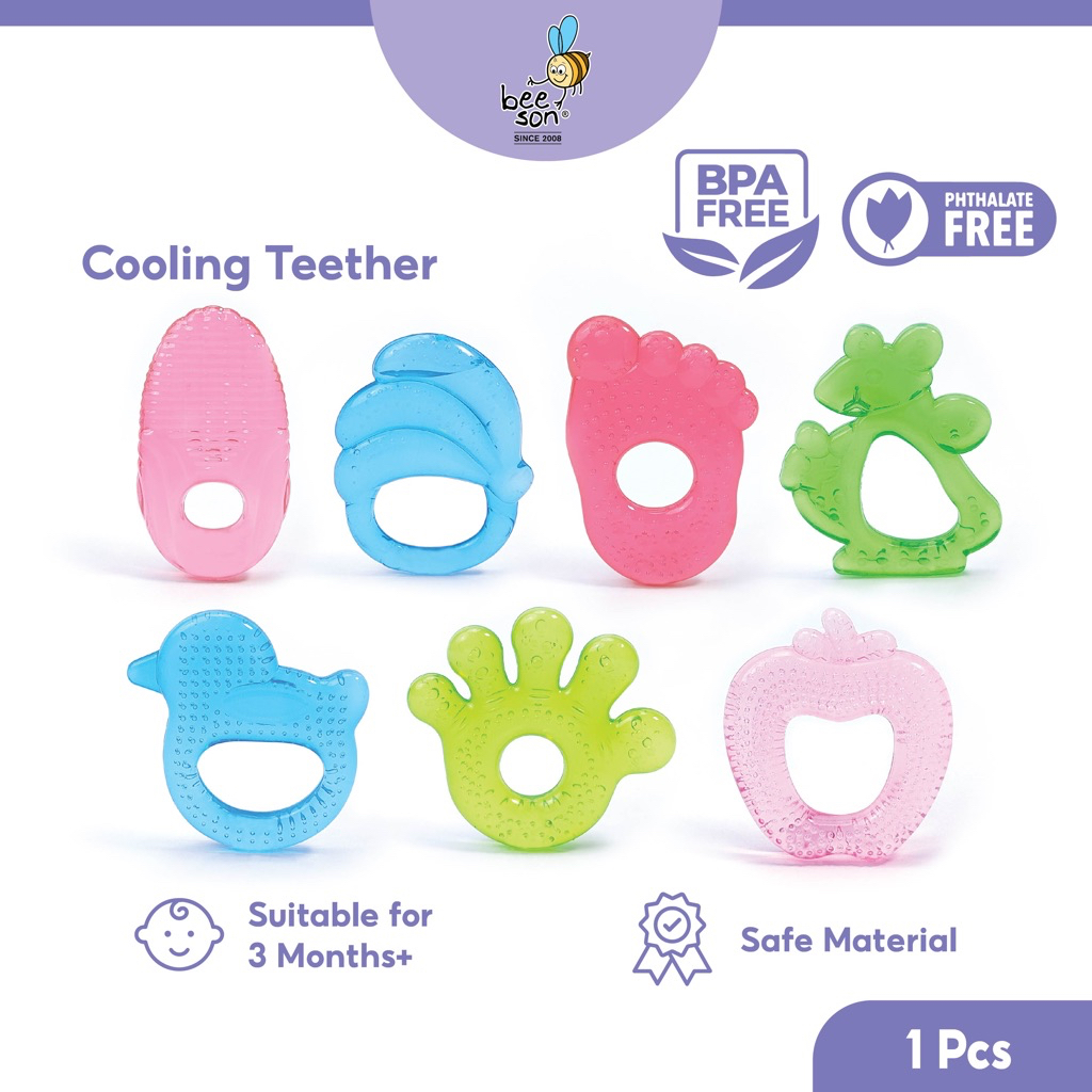 Beeson Gigit Teether Bayi / Infant Baby Water Filled Soft Teether ...