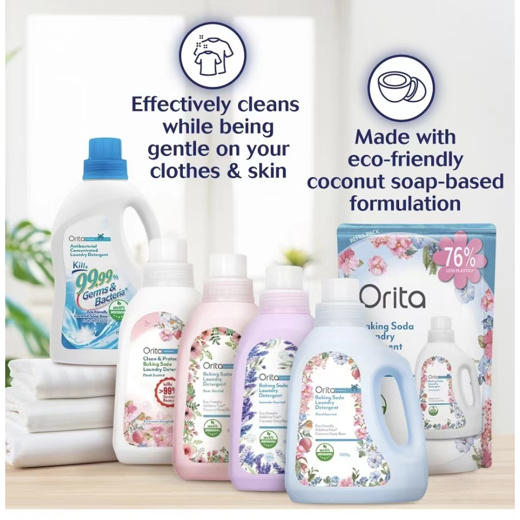 Watsons ORITA Baking Soda Laundry Detergent 1500g Baking Soda Laundry Detergent 1.5kg Lavender