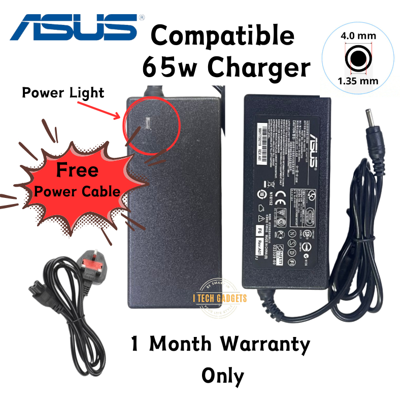 ITECHGADGETS Asus Charger Laptop Asus Laptop Charger Asus Adapter ...