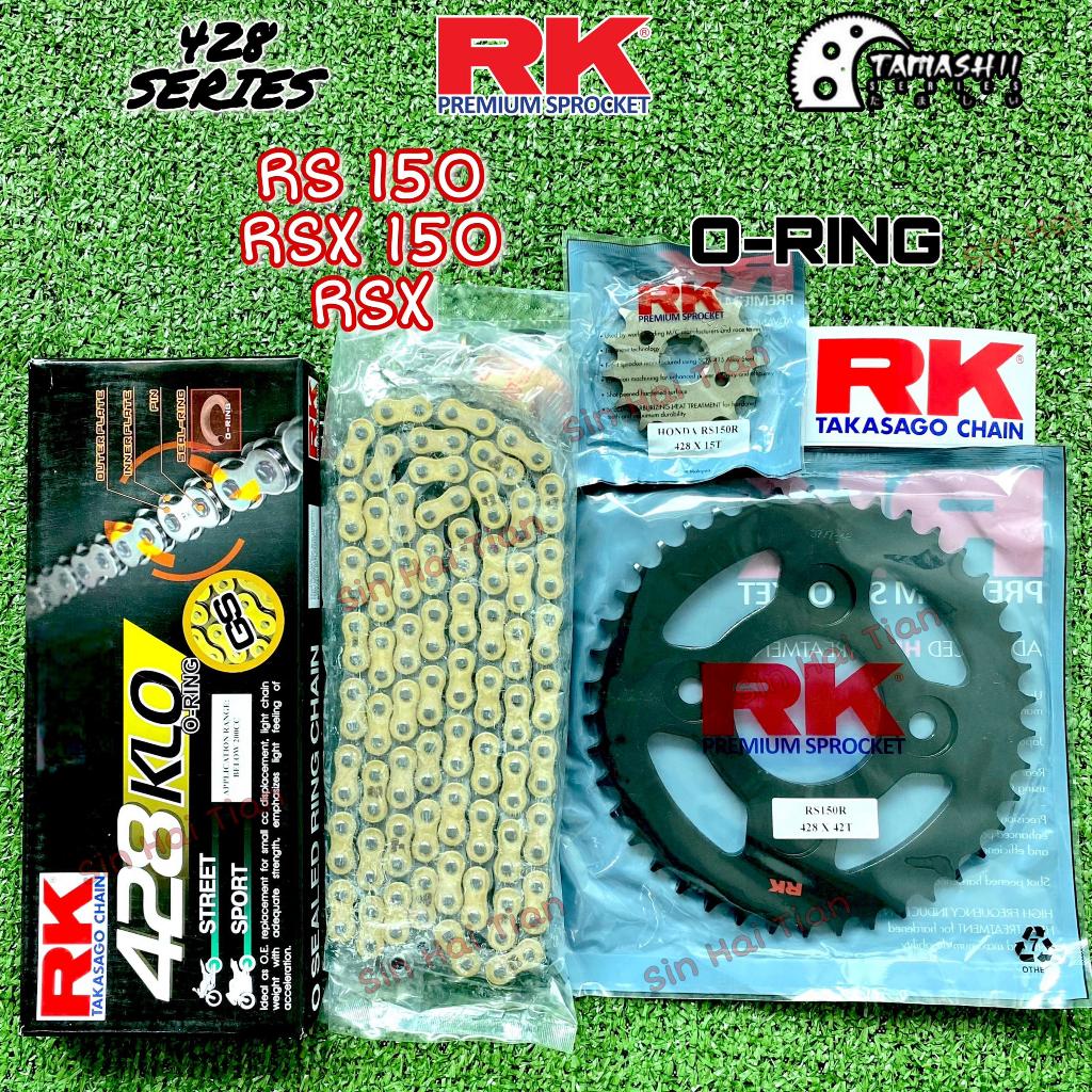 COMBO RK ORING TAMASHII 428 RS150 RSX150 RSX Carbon Steel Black ...