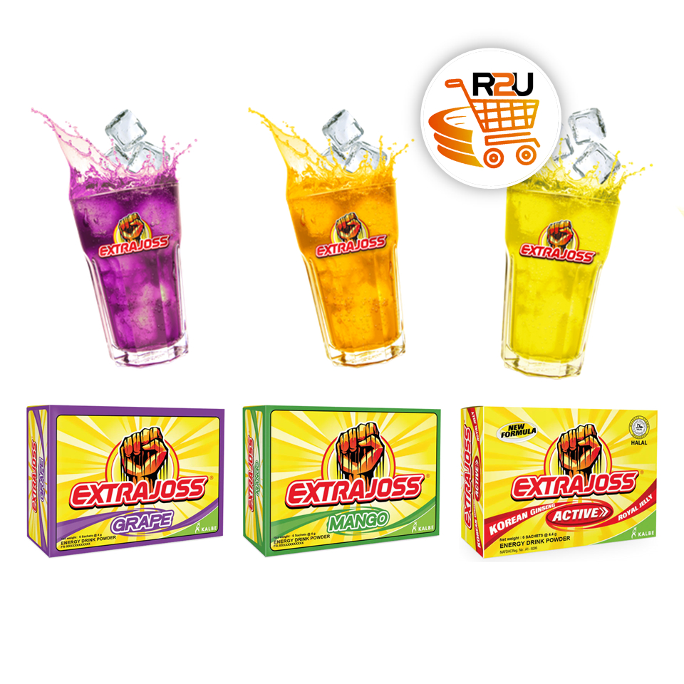 EXTRA JOSS Loose Sachet Active Mangga Anggur Mango Grape Energy Drink