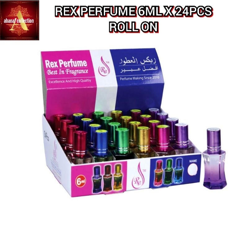 REX PERFUME 6ML X 24pcs Roll On MINYAK WANGI | Shopee Malaysia