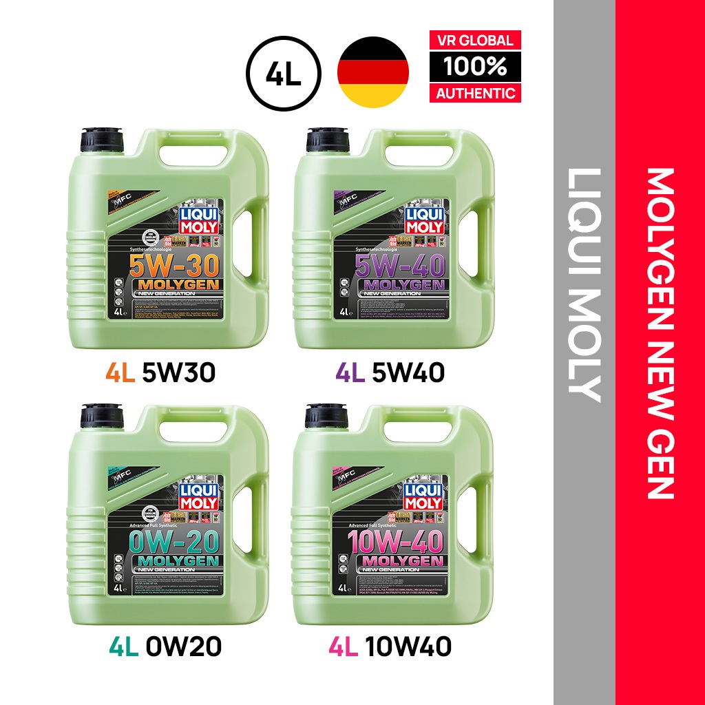 LIQUI MOLY MOLYGEN NEW GENERATION 4L 0W20 [21357] / 5W30 [9089] / 5W40