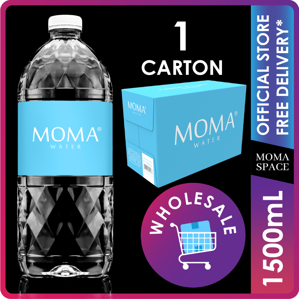 MOMAwater 1500mL (1 carton x 8 bottles) - Pure Drinking Water - MOMA ...