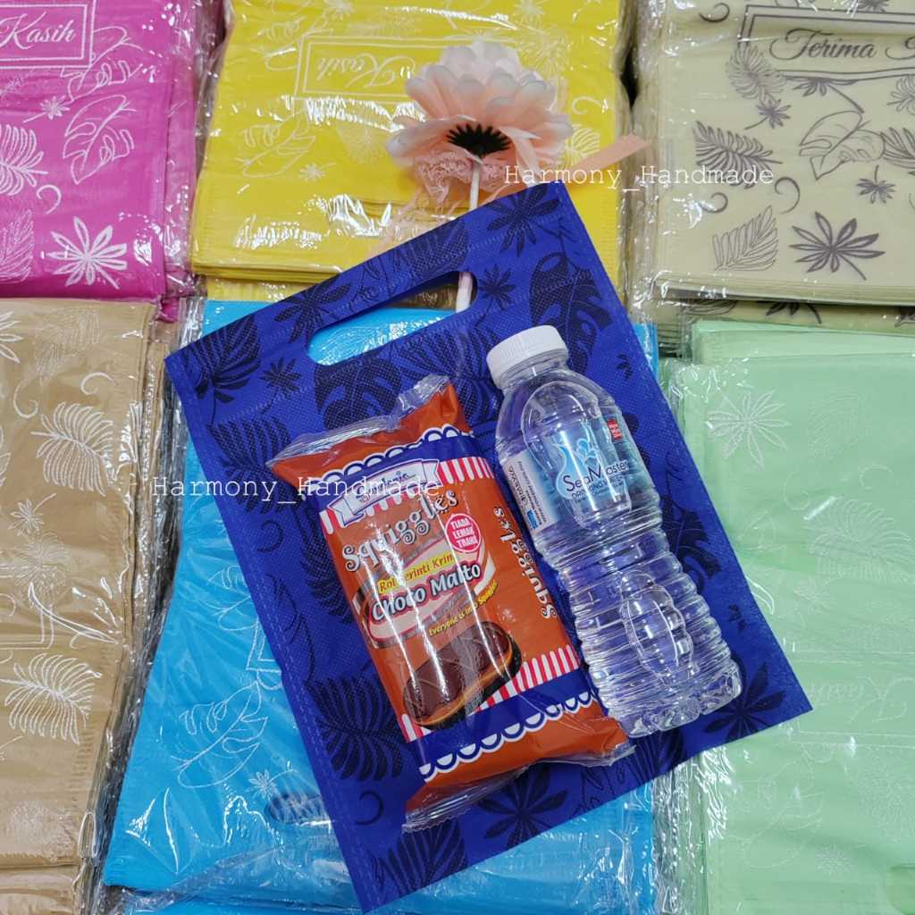 100PCS Beg Kain Non-Woven 20x25cm | Goodies Bag / Beg Jajan / Event Bag ...