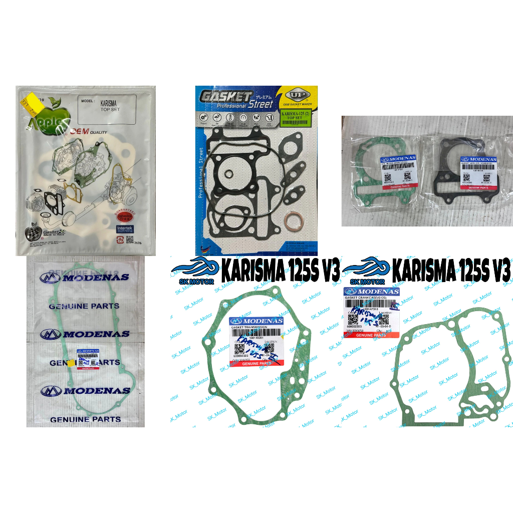 Modenas KARISMA Old V1 New V2 125 S V3 Original Gear Box Gasket Block ...