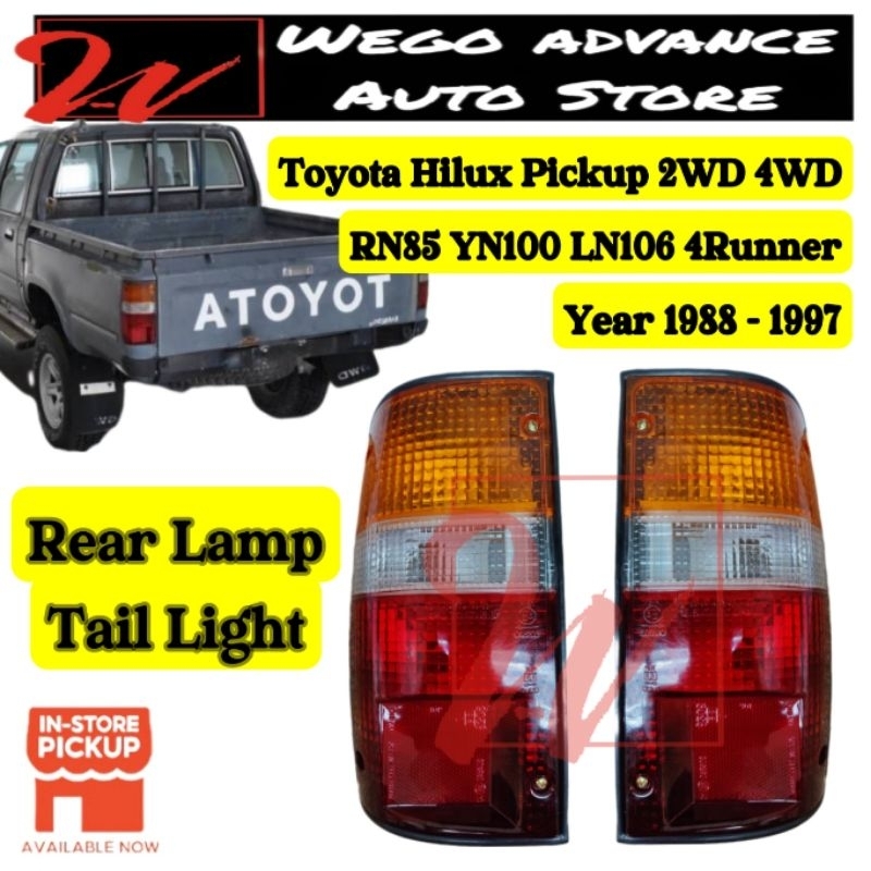 Toyota Hilux RN85 YN100 LN106 2WD 4WD 4Runner Rear Tail Lamp 1988 ...