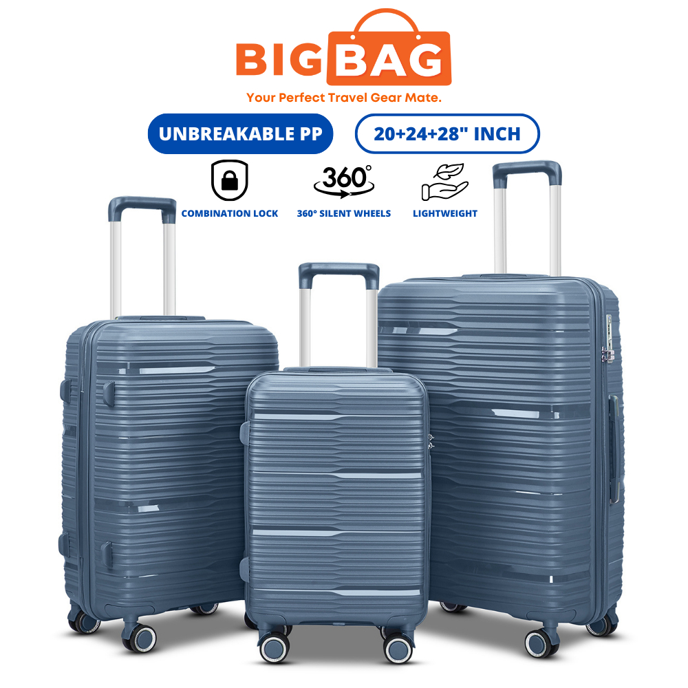 BIG BAG Sprinter Luggage 3 in 1 20 24 28 PP Unbreakable Polypropylene Luggage Bag Travel Suitcase Beg Bagasi Shopee Malaysia