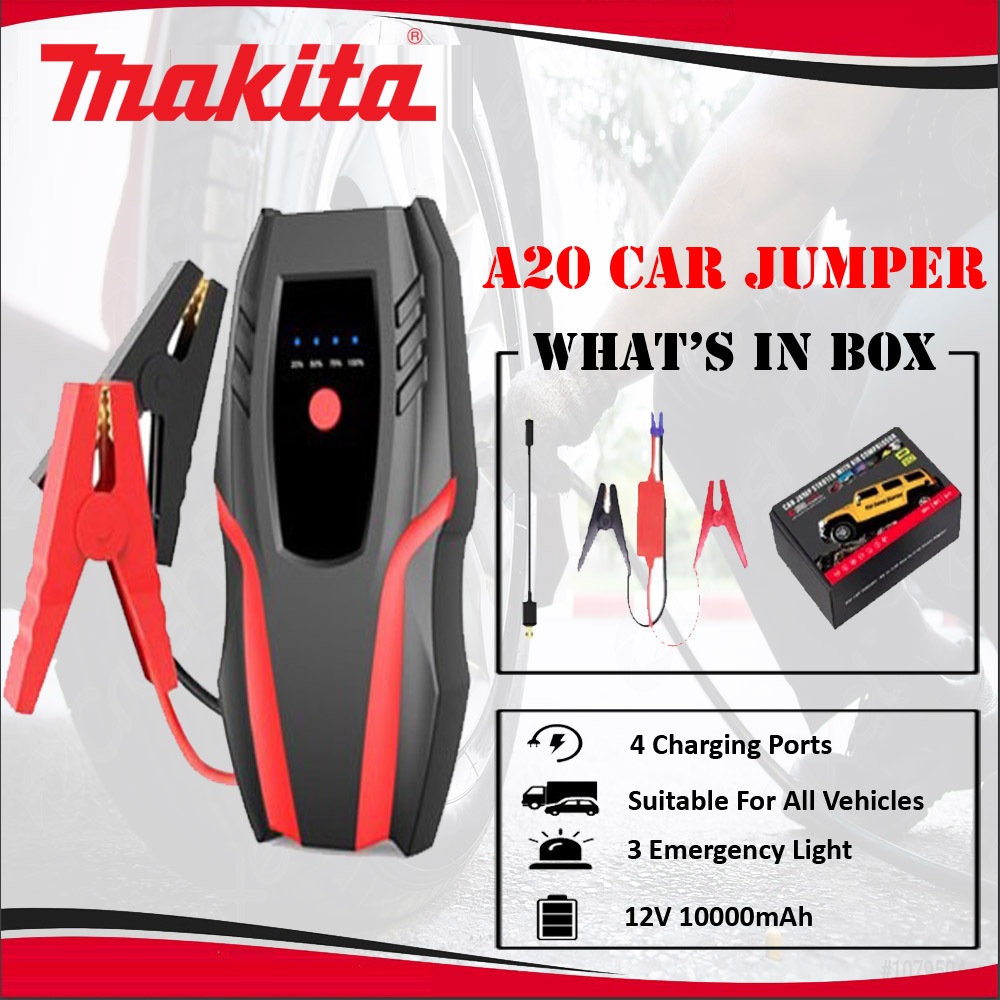 MAKITA Car Jumper Starter Powerbank Jumper Kereta Car Jumper Power Bank