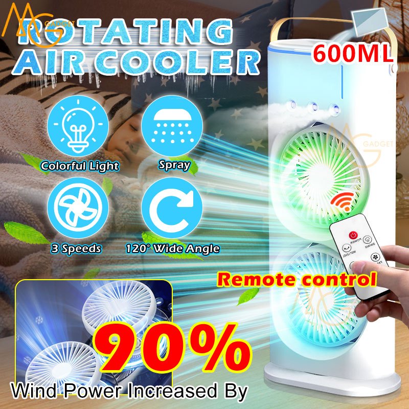 Kipas Mini Fan Portable Cooling Fan Aircond USB Fan Air Cooler Mist Fan