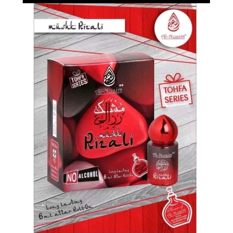 Al Nuaim Rizali 💯 Original 100ml / 6ml Minyak wangi Mushk Rizali no ...