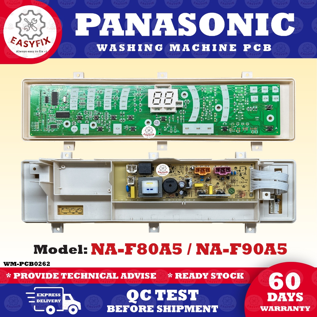 NAF80A5 / NAF90A5 PANASONIC WASHING MACHINE PCB BOARD (CONTROL BOARD