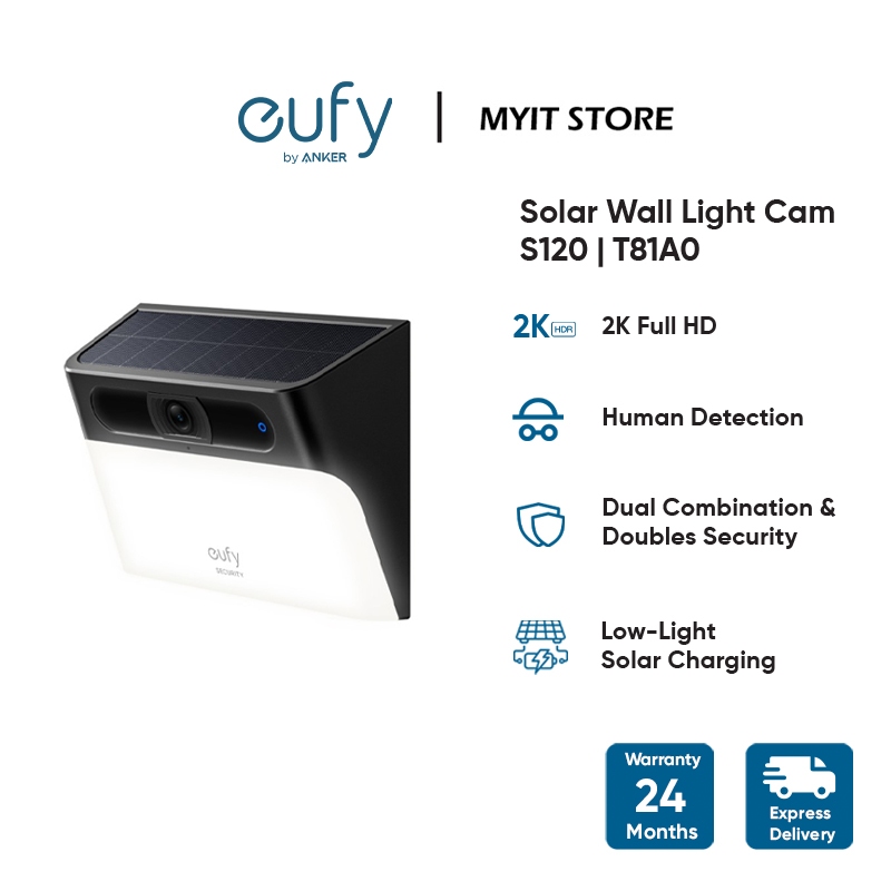 S120 Solar Wall Light Cam