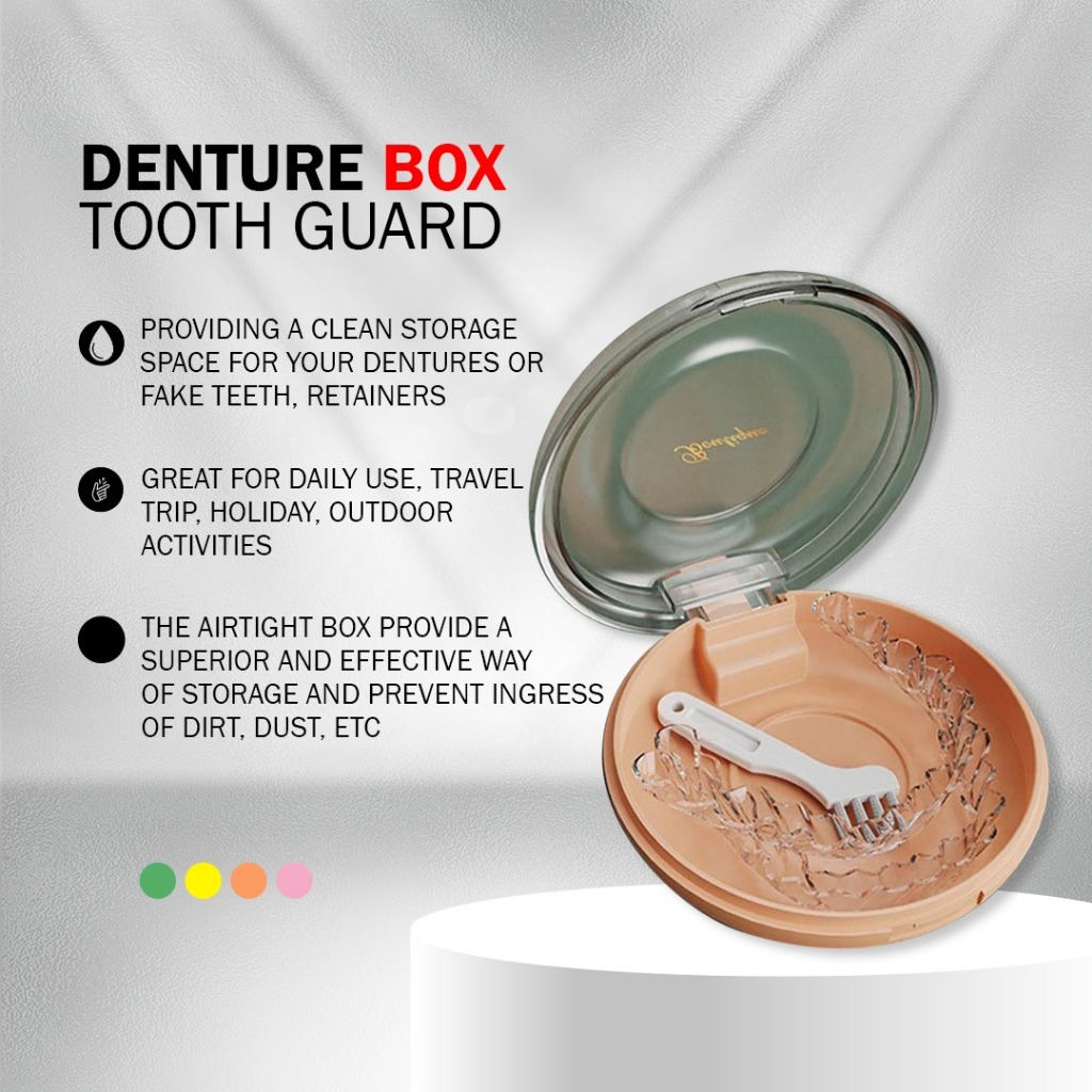 Denture Box Dental Retainer Storage Box Tooth Braces Retainer Braces ...