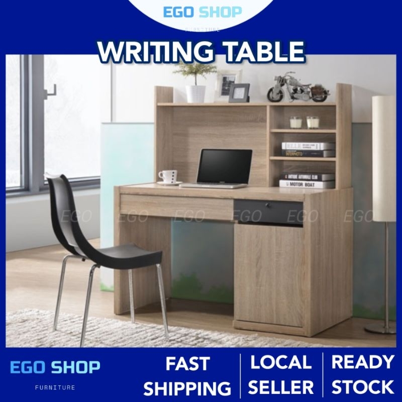 EGO SHOP 4 ft Study Table Study Desk Writing Table Meja Belajar Self ...