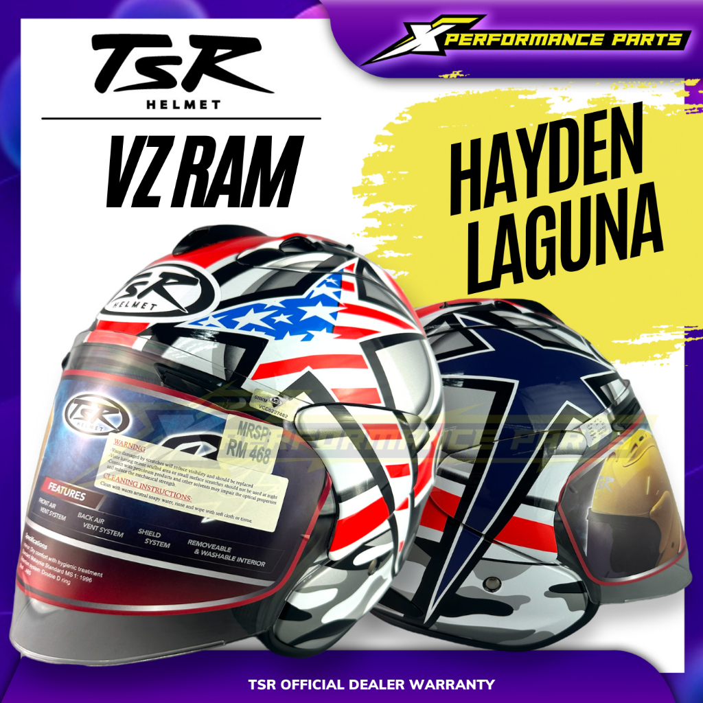 VZ RAM HAYDEN LAGUNA Helmet TSR | Shopee Malaysia