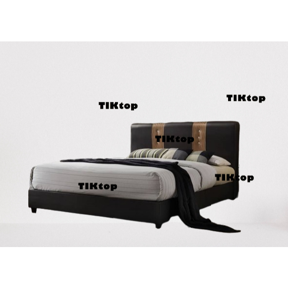 PVC Bed Brown Bed Katil Queen Bed | Shopee Malaysia