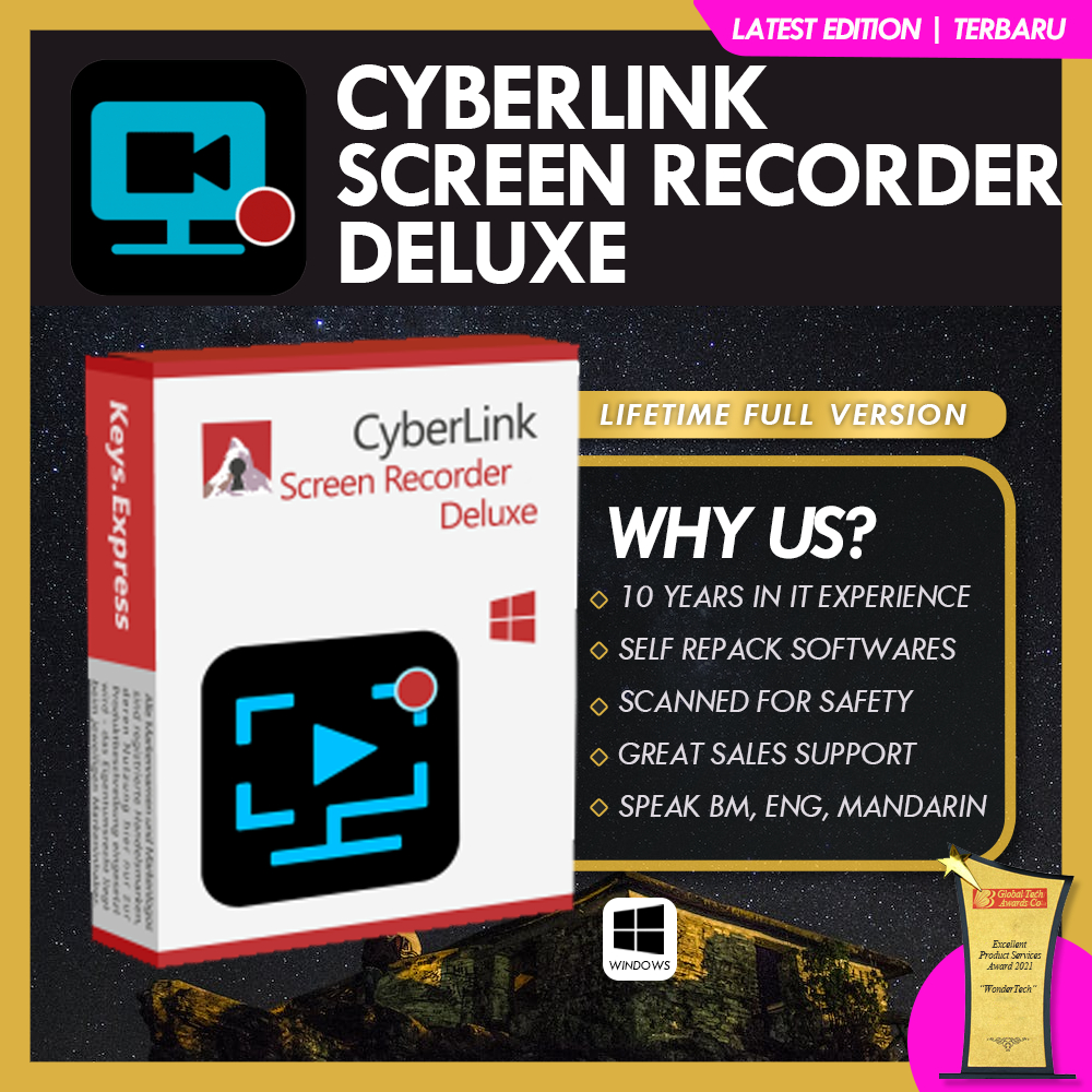 CYBERLINK SCREEN RECORDER DELUXE v4.3🔥100% WORKS🔥 🔥Latest Version ...
