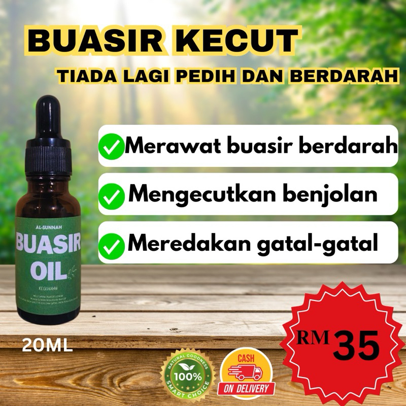 Buasir Oil/ ubat buasir tradisional | Shopee Malaysia