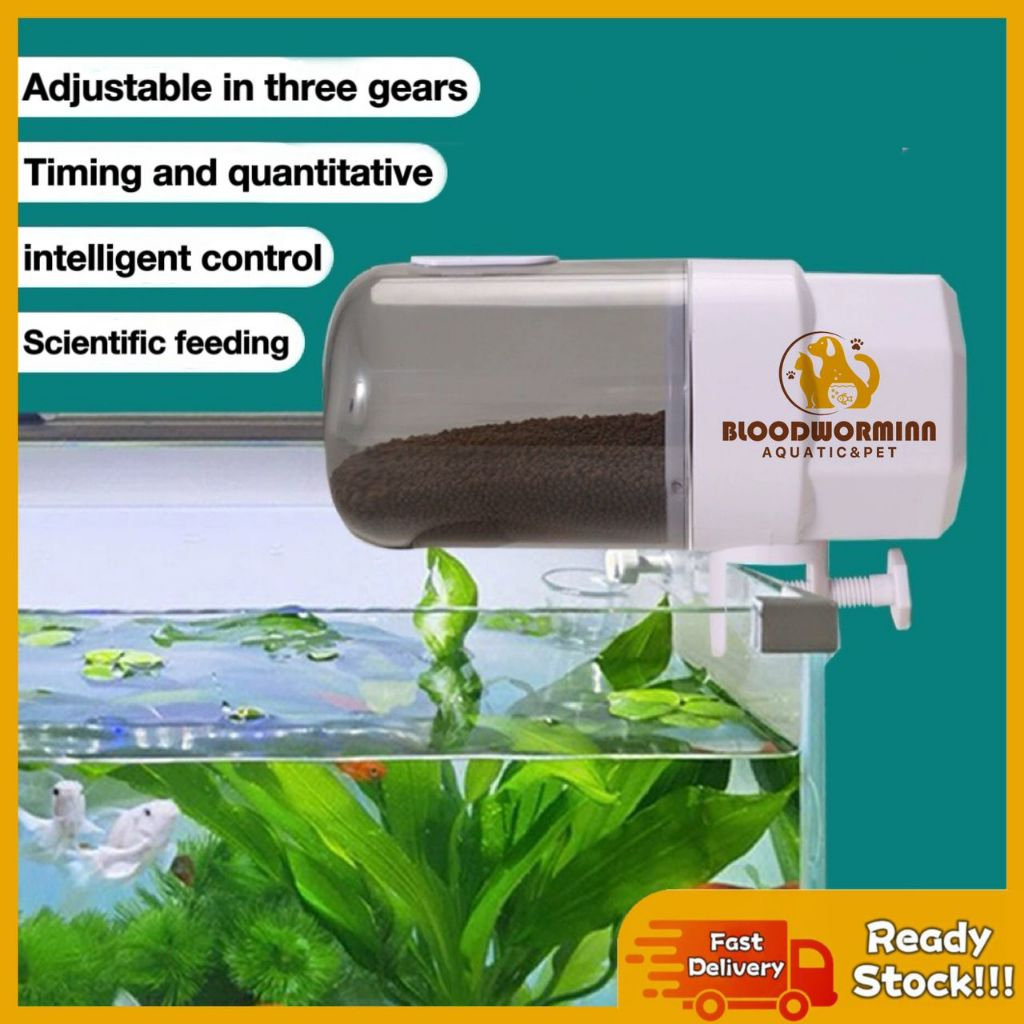 Auto Feeder Aquarium Smart Timing Three Speed Automatic Fish Feeder ...
