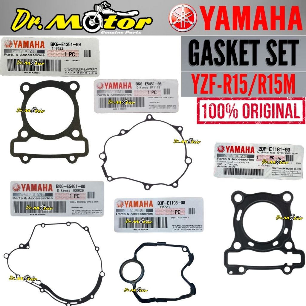 YZF R15 R15M R155 Gasket Block Blok Head Cylinder Clutch Gasket Magnet ...