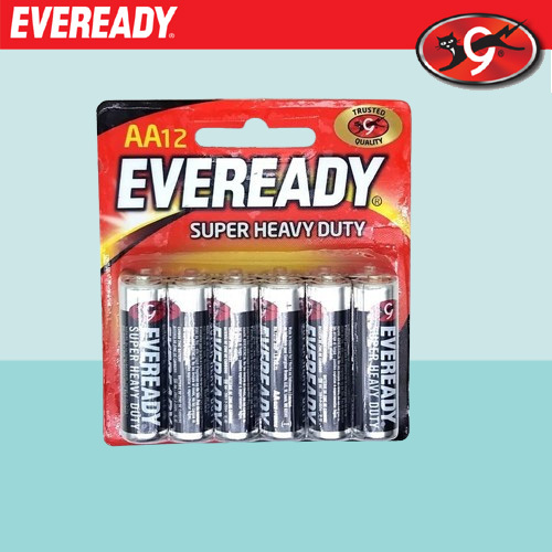 Eveready Super Heavy Duty R6 1.5v 12pcs/Pack AA Size Battery | Shopee ...