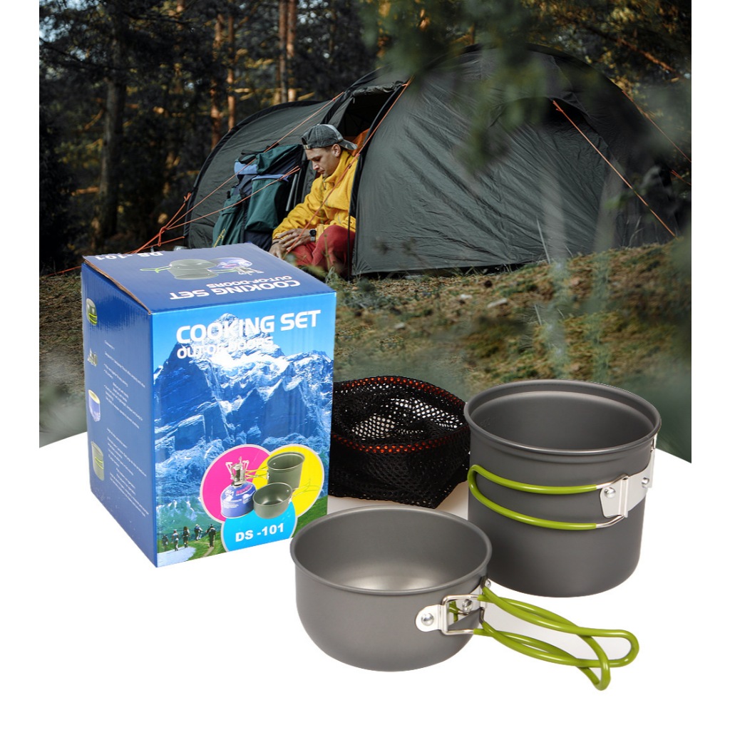 Ready Stock-Outdoor Camping Hiking Cookware Backpacking Cooking Picnic ...