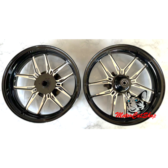 Sport Rim Yamaha X-Max XMAX250 Forged CNC Alloy Black Sport Rim Yamaha ...